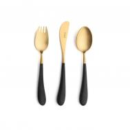 Набор столовых приборов  Alice gold детский 3 предмета Cutipol