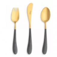 Набор столовых приборов  Alice gr.gold детский 3 предмета Cutipol