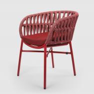 Кресло  Drop красное 59х57х76 см Drigani