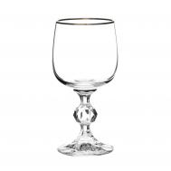 Набор бокалов  клау для вина 190 мл золото 6 шт CRYSTALEX