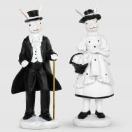 Фигурка декоративная  заяц 11,5x7,5x28 см в ассортименте Dekor pap