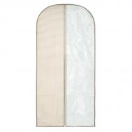 Чехол для одежды Эконова с окном темно-бежевый 620х1300 мм ЭКОНОВА