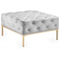 Пуф  квадратный серый 78х78х44 см ГЛАСАР