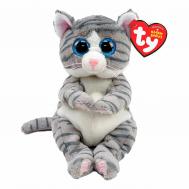 Мягкая игрушка  Mitzi серая полосатая кошка 15 см TY