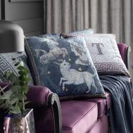 Подушка декоративная  Элементи-Терра синяя 45x45 см Togas