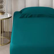 Простыня на резинке  Рапсодия 160х200+35 см темно-бирюзовая Togas