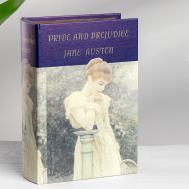 Шкатулка  Pride and Prejudice в виде книги бежевая 19х8х27 см ГЛАСАР