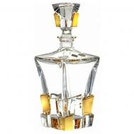 Штоф  Crack декор золото 900 мл Bogemia Jihlava