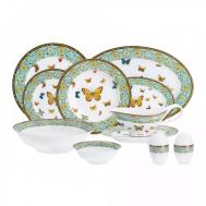 Сервиз обеденный  MIDORI Бабочки 50 предметов 12 персон Anna Lafarg