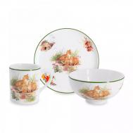 Набор детской посуды  Лисята 3 предмета IMARI