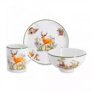 Набор детской посуды  Олени 3 предмета IMARI