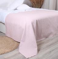 Покрывало  Nature 150х200 см пудра вафля жаккард MONA LIZA