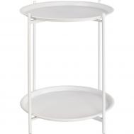 Столик  сервировочный белый 54х54х56 см ГЛАСАР