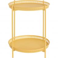 Столик  сервировочный желтый 49х49х54 см ГЛАСАР