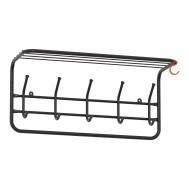 Вешалка с полкой  60 черная 60х22х26,6 см ЗМИ