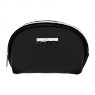 Косметичка  овальная чёрная 18х8х17 см LADY PINK