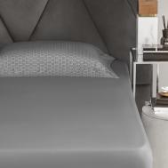 Простыня на резинке  Парти серый 160х200+30 см Togas