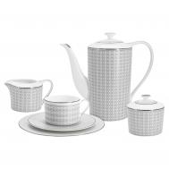 Сервиз чайный  Emily Сильвер 21 предмет 6 персон Anna Lafarg