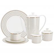 Сервиз чайный  Emily Сильвер 40 предметов 12 персон Anna Lafarg