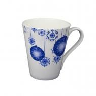 Кружка  7104А Новый год синяя 250 мл АККУ