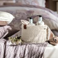 Корзина для хранения  Медиони молочная 23x12 см Togas