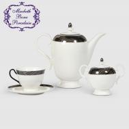Сервиз чайный  Flow 14 предметов 6 персон Macbeth bone porcelain