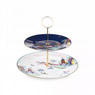 Этажерка двухъярусная  Вандерласт Пагода 23,5 см Wedgwood