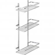 Полка прямая  3 яруса хром Teknotel