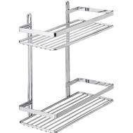 Полка прямая  2 яруса хром Teknotel