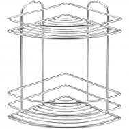 Полка угловая  из нержавеющей стали 2 яруса хром Teknotel