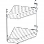 Полка угловая  2 яруса хром (ES075_V009) Teknotel