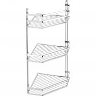 Полка угловая  3 яруса хром Teknotel