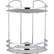 Полка угловая  2 яруса хром Teknotel