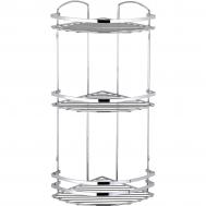 Полка угловая  3 яруса хром Teknotel