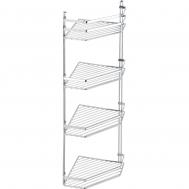Полка угловая  4 яруса хром 20x20x76 см Teknotel