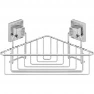 Полка угловая  3 ярус самоклеящаяся хром Teknotel