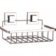 Полка прямая  1 ярус самоклеящийся хром 24x15x14 см Teknotel