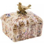 Шкатулка с птичкой  10х9х11 см ГЛАСАР