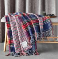 Плед  Вильям 150х200 см синий/красный/зеленый Estia