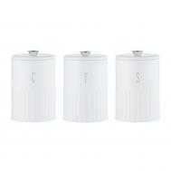 Набор банок для сыпучих продуктов Maxwell & Williams Astor белый 3 шт