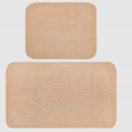 Набор ковриков для ванны  antique капучино 60х100 + 50х60 см Retro textil