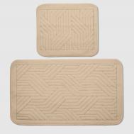 Набор ковриков для ванны  Braid капучино 2 шт Retro textil