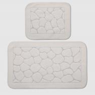 Набор ковриков для ванны  Stone кремовый 2 шт Retro textil