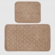 Набор ковриков для ванны  Hamper бежевый 2 шт Retro textil