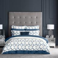 Комплект постельного белья  Арланк бело-синий Семейный/дуэт Togas