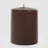 Свеча  Pillar коричневая 10 см Mercury Deco