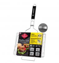 Решетка-гриль  26x35 см с 6 съемными формочками и бургер-прессом (BQ-N21) FORESTER