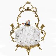 Конфетница  с птичкой 27х20х36 см ГЛАСАР