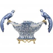 Чаша с птичками  61х28х39 см ГЛАСАР
