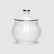 Сахарница  ф.Классический 200 мл"Заводной край платиной" Башкирский фарфор